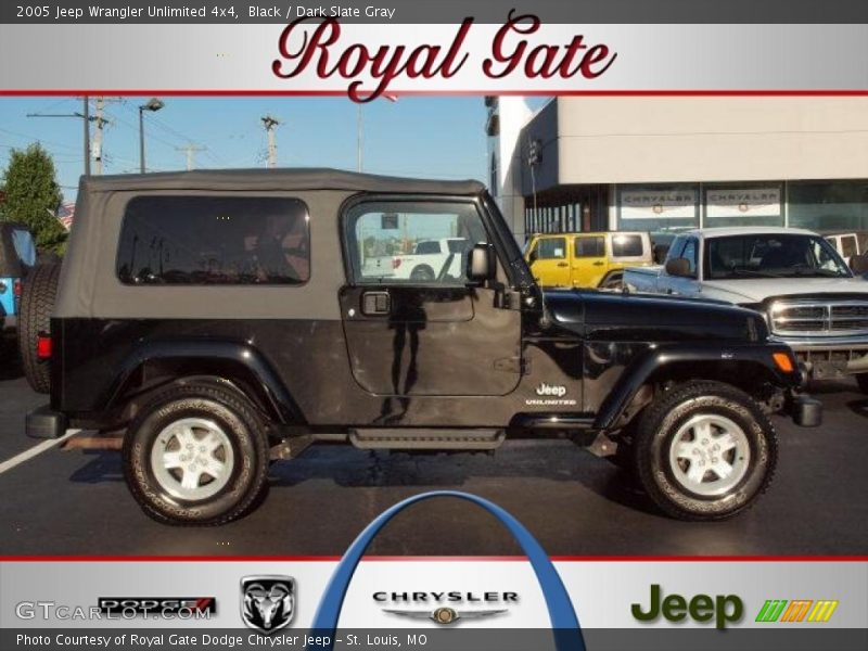 Black / Dark Slate Gray 2005 Jeep Wrangler Unlimited 4x4