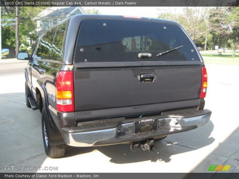 Carbon Metallic / Dark Pewter 2003 GMC Sierra 2500HD Regular Cab 4x4