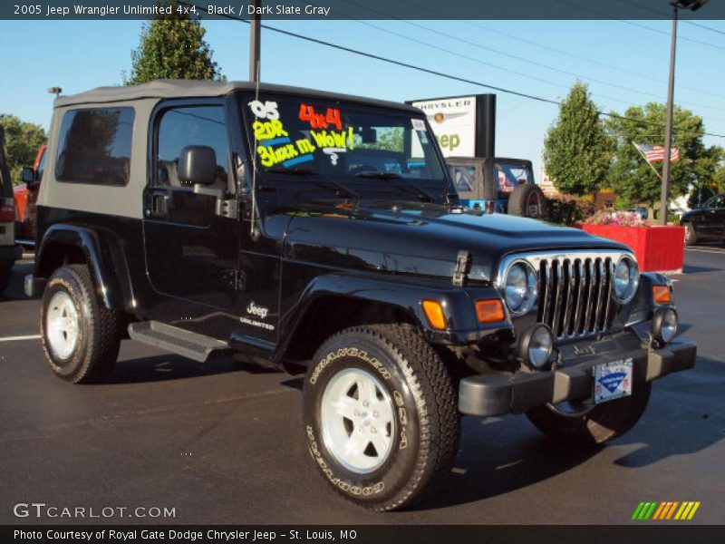 Black / Dark Slate Gray 2005 Jeep Wrangler Unlimited 4x4