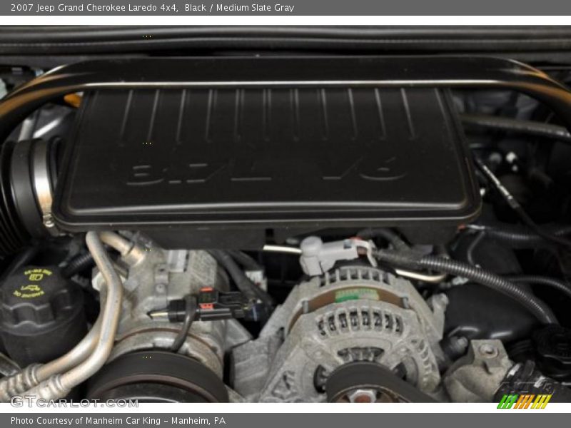 Black / Medium Slate Gray 2007 Jeep Grand Cherokee Laredo 4x4