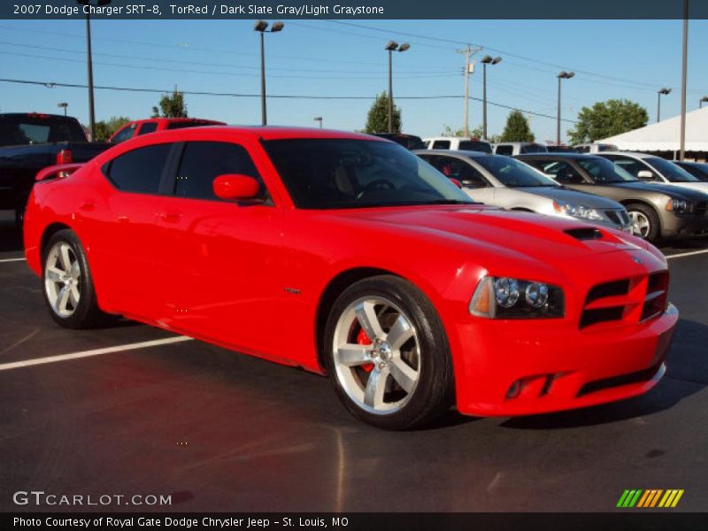 TorRed / Dark Slate Gray/Light Graystone 2007 Dodge Charger SRT-8