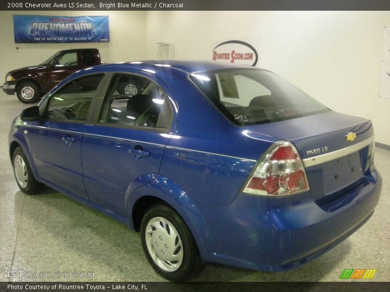 Bright Blue Metallic / Charcoal 2008 Chevrolet Aveo LS Sedan