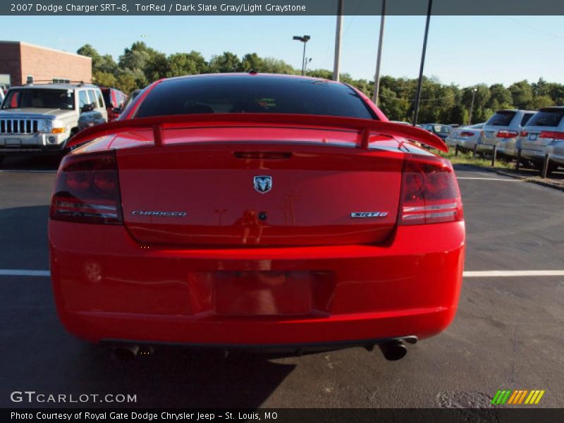 TorRed / Dark Slate Gray/Light Graystone 2007 Dodge Charger SRT-8