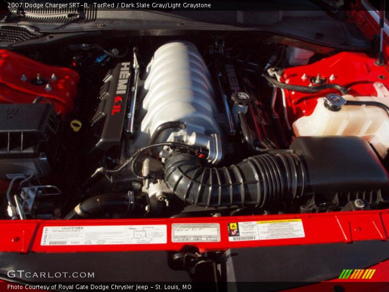 TorRed / Dark Slate Gray/Light Graystone 2007 Dodge Charger SRT-8