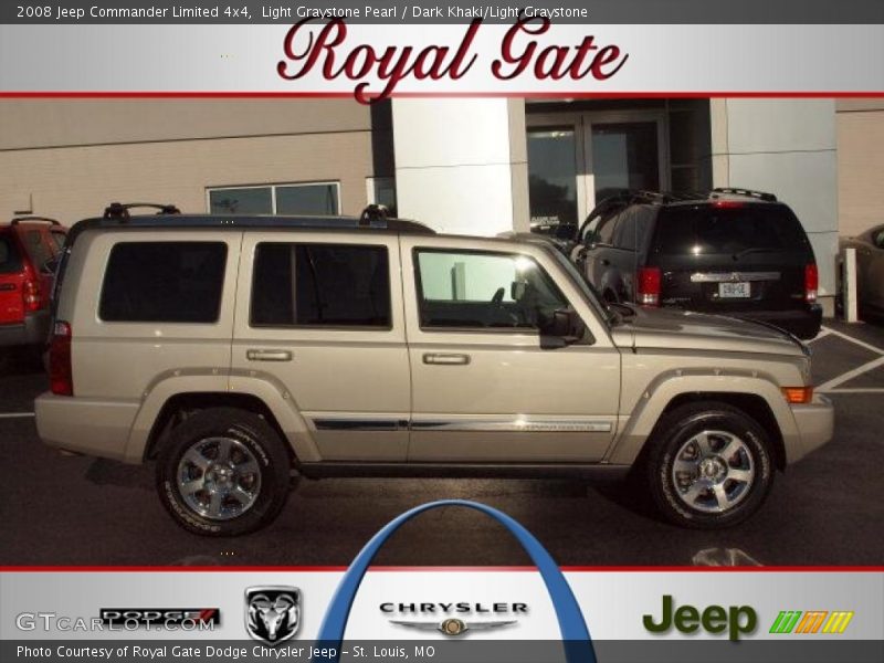 Light Graystone Pearl / Dark Khaki/Light Graystone 2008 Jeep Commander Limited 4x4