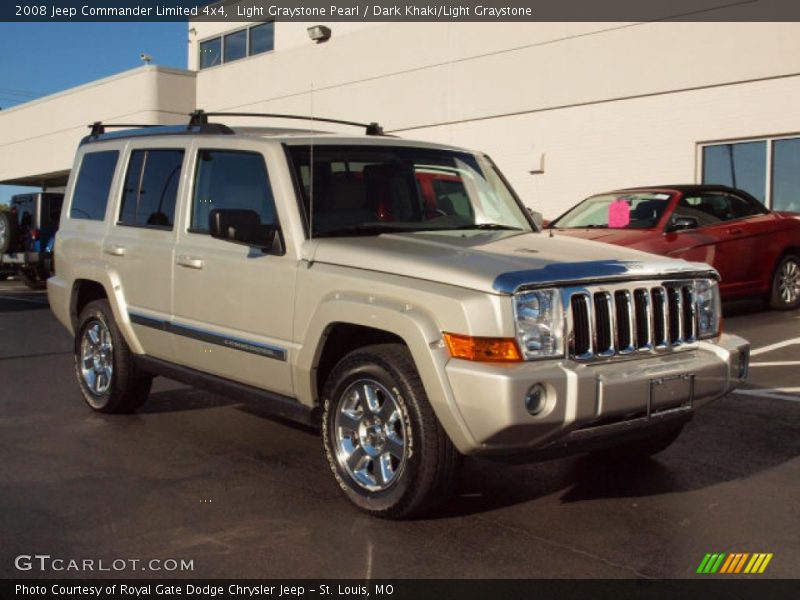 Light Graystone Pearl / Dark Khaki/Light Graystone 2008 Jeep Commander Limited 4x4