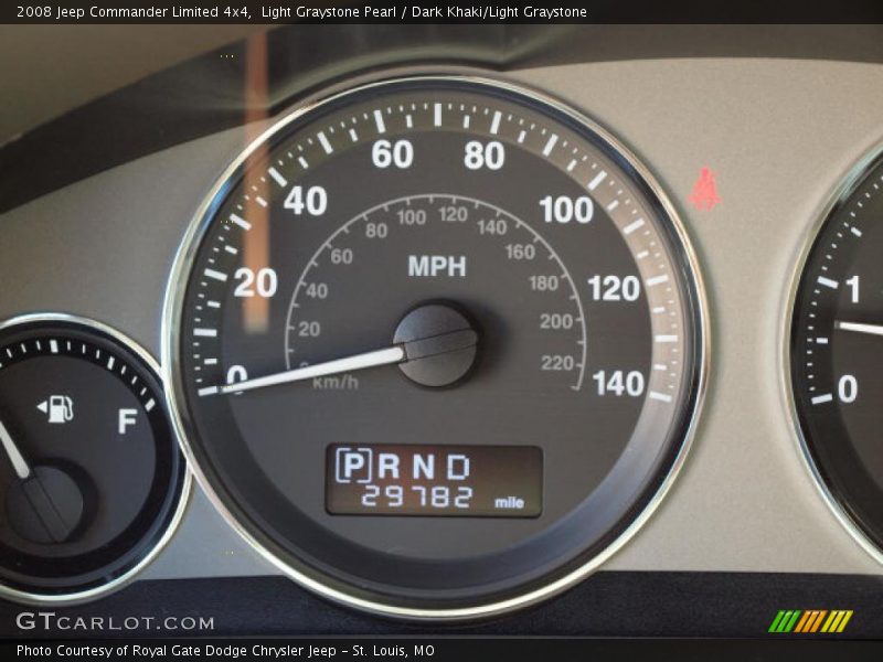 Light Graystone Pearl / Dark Khaki/Light Graystone 2008 Jeep Commander Limited 4x4