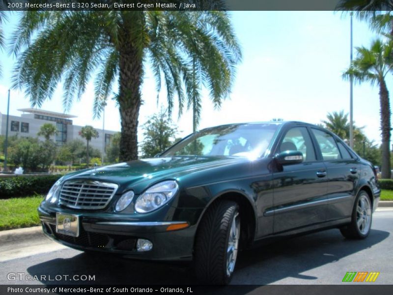 Front 3/4 View of 2003 E 320 Sedan