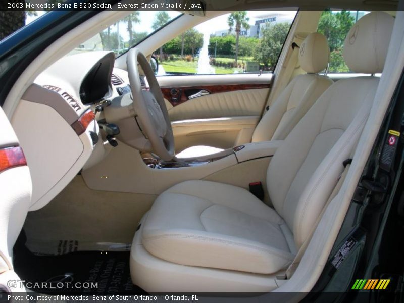  2003 E 320 Sedan Java Interior