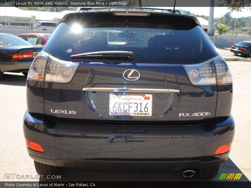 Neptune Blue Mica / Light Gray 2007 Lexus RX 400h AWD Hybrid