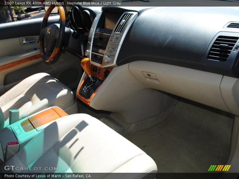 Neptune Blue Mica / Light Gray 2007 Lexus RX 400h AWD Hybrid