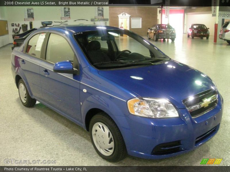 Bright Blue Metallic / Charcoal 2008 Chevrolet Aveo LS Sedan