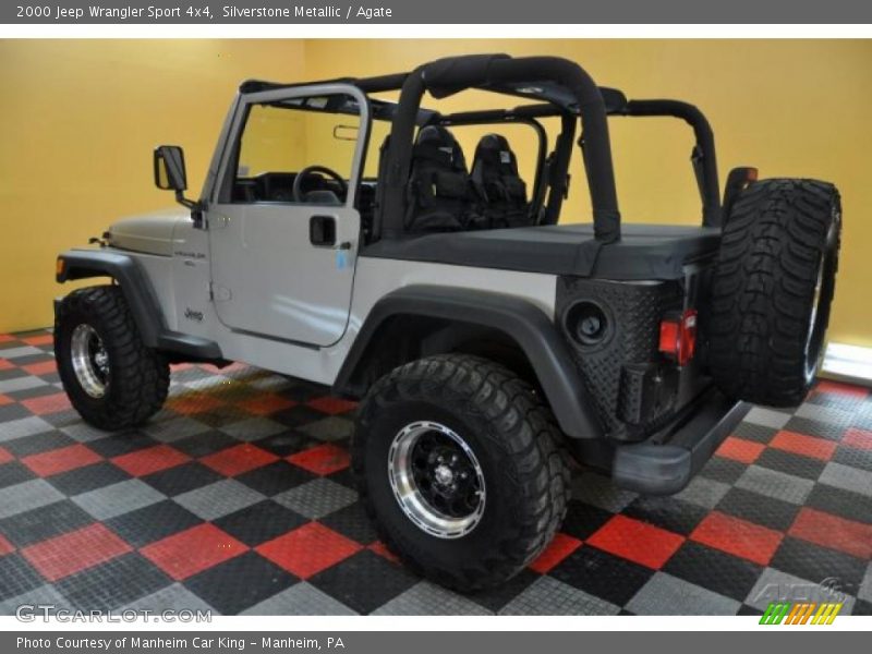 Silverstone Metallic / Agate 2000 Jeep Wrangler Sport 4x4