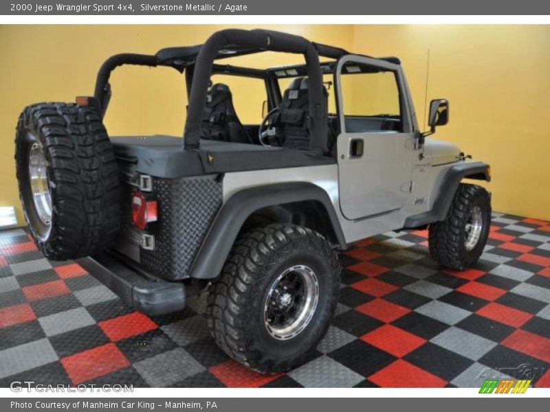 Silverstone Metallic / Agate 2000 Jeep Wrangler Sport 4x4