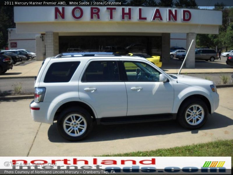 White Suede / Stone/Greystone 2011 Mercury Mariner Premier AWD