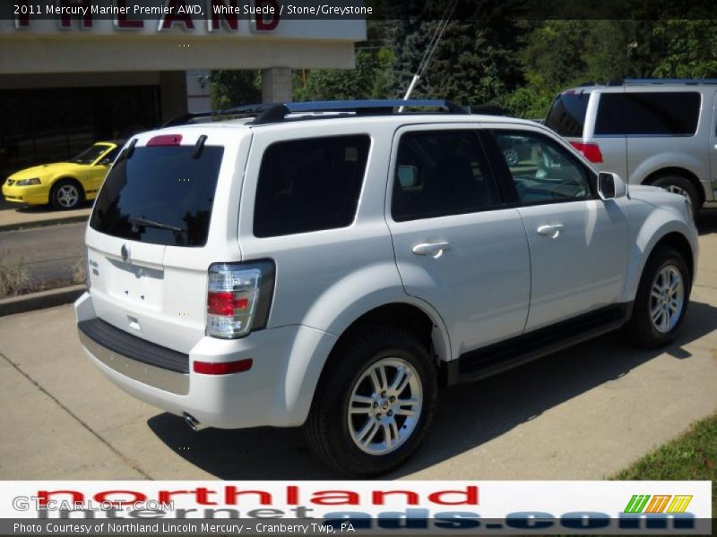 White Suede / Stone/Greystone 2011 Mercury Mariner Premier AWD