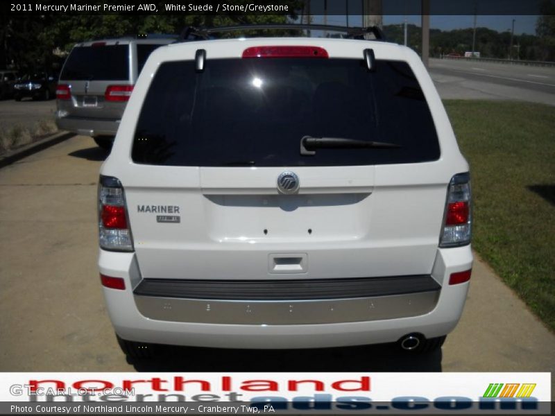 White Suede / Stone/Greystone 2011 Mercury Mariner Premier AWD