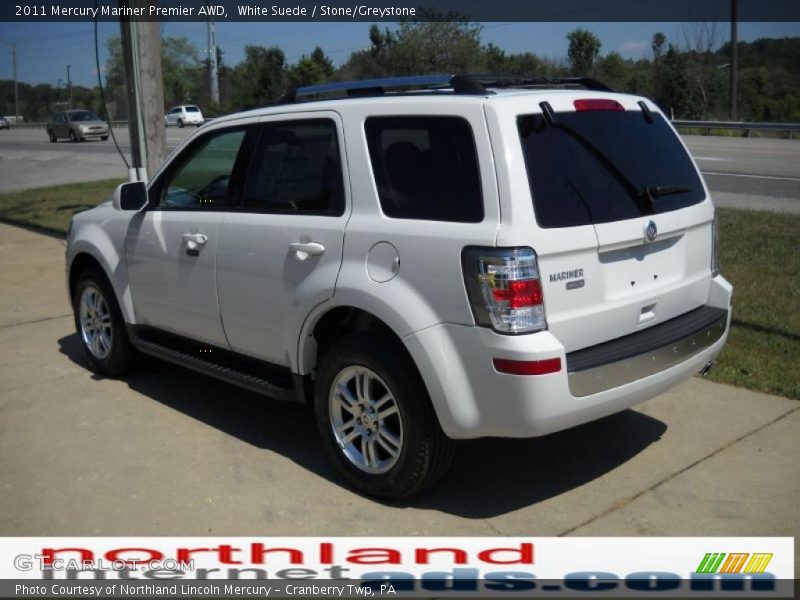 White Suede / Stone/Greystone 2011 Mercury Mariner Premier AWD