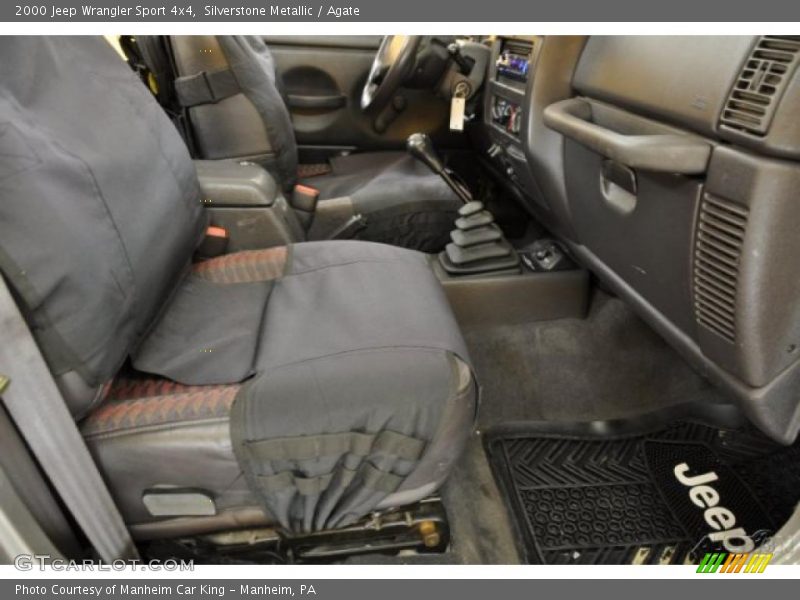 Silverstone Metallic / Agate 2000 Jeep Wrangler Sport 4x4