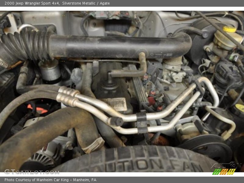 Silverstone Metallic / Agate 2000 Jeep Wrangler Sport 4x4