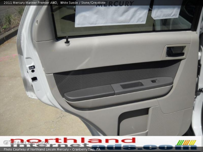 White Suede / Stone/Greystone 2011 Mercury Mariner Premier AWD