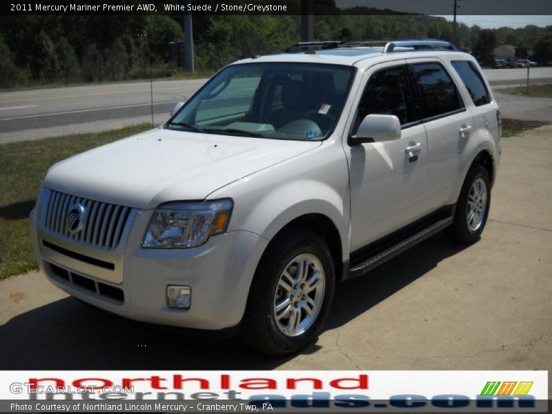 White Suede / Stone/Greystone 2011 Mercury Mariner Premier AWD