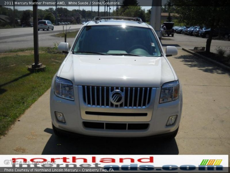White Suede / Stone/Greystone 2011 Mercury Mariner Premier AWD