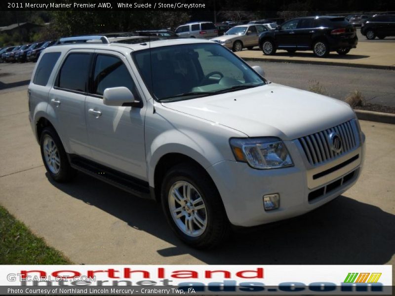White Suede / Stone/Greystone 2011 Mercury Mariner Premier AWD