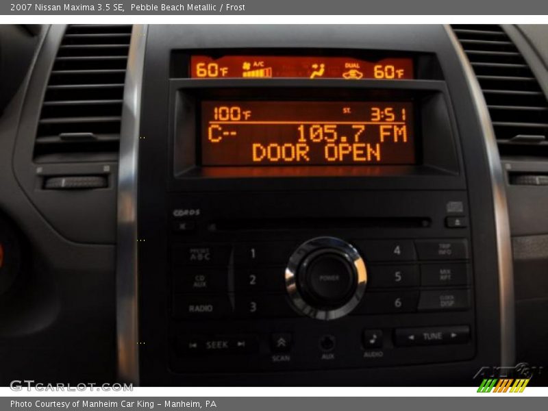 Pebble Beach Metallic / Frost 2007 Nissan Maxima 3.5 SE