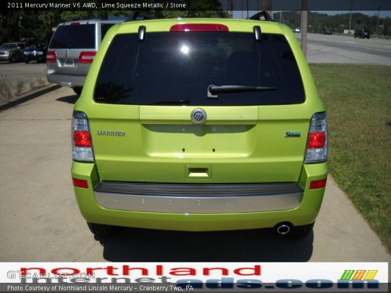 Lime Squeeze Metallic / Stone 2011 Mercury Mariner V6 AWD