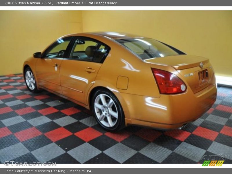 Radiant Ember / Burnt Orange/Black 2004 Nissan Maxima 3.5 SE