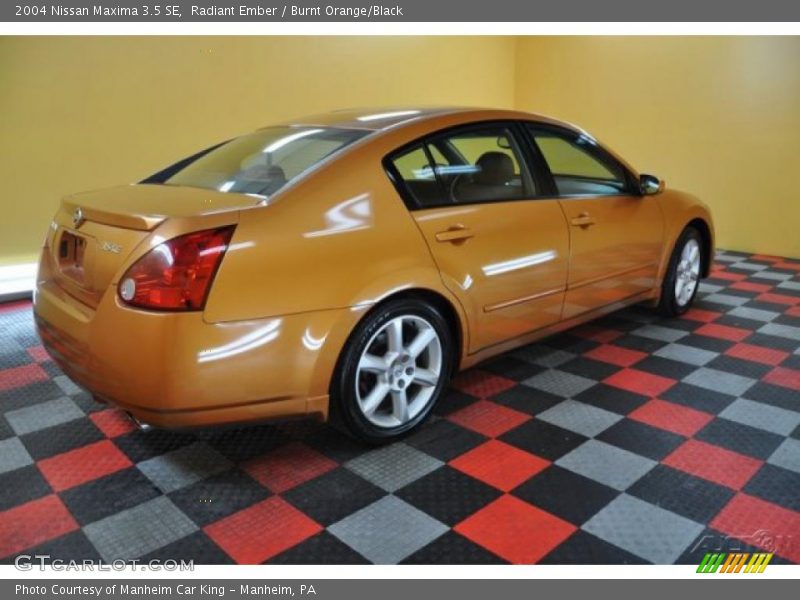 Radiant Ember / Burnt Orange/Black 2004 Nissan Maxima 3.5 SE