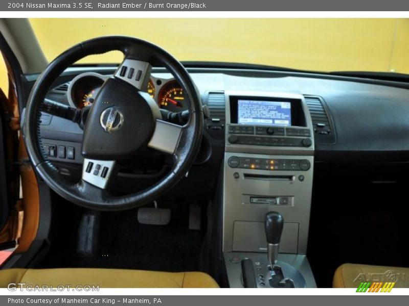 Radiant Ember / Burnt Orange/Black 2004 Nissan Maxima 3.5 SE