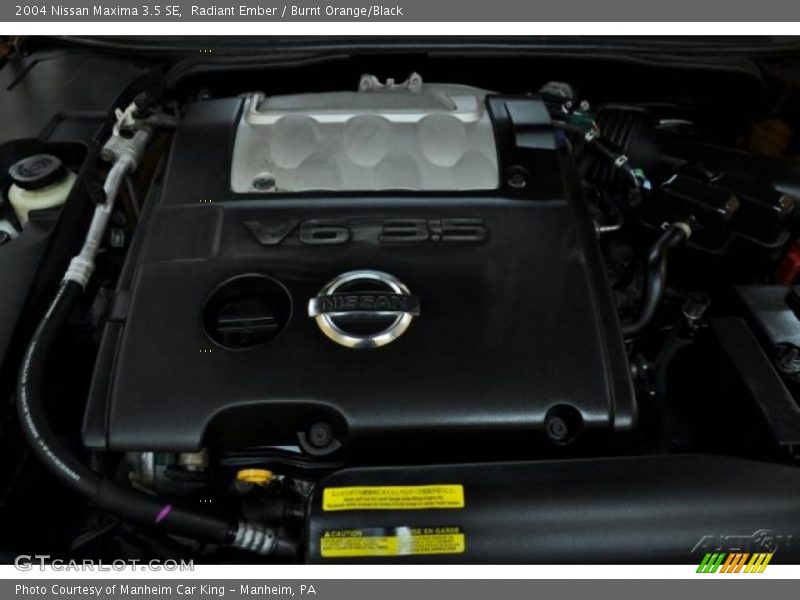 Radiant Ember / Burnt Orange/Black 2004 Nissan Maxima 3.5 SE