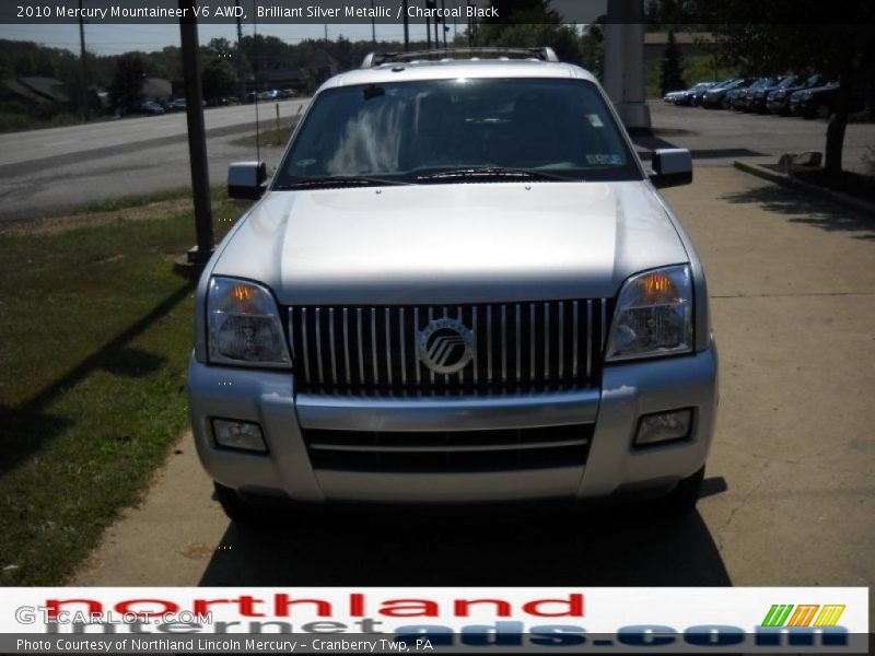 Brilliant Silver Metallic / Charcoal Black 2010 Mercury Mountaineer V6 AWD