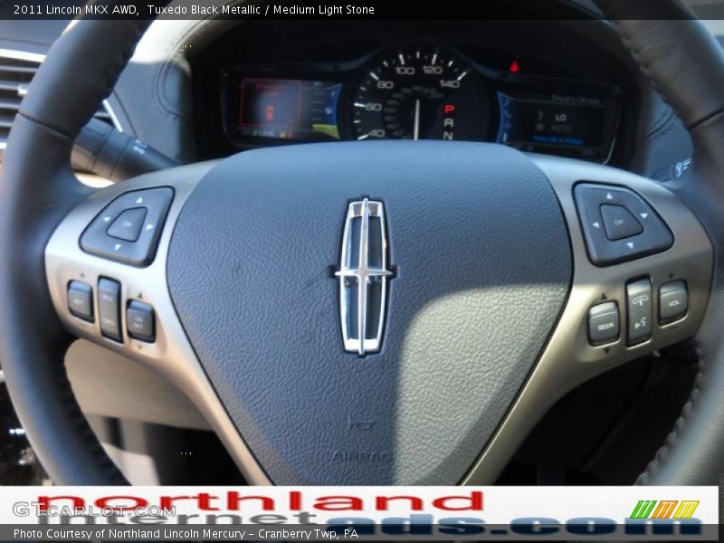 Tuxedo Black Metallic / Medium Light Stone 2011 Lincoln MKX AWD