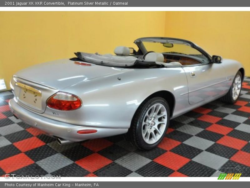 Platinum Silver Metallic / Oatmeal 2001 Jaguar XK XKR Convertible