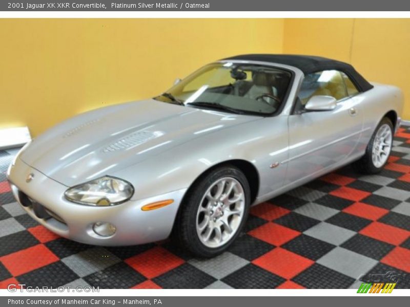 Platinum Silver Metallic / Oatmeal 2001 Jaguar XK XKR Convertible