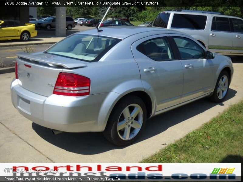 Bright Silver Metallic / Dark Slate Gray/Light Graystone 2008 Dodge Avenger R/T AWD