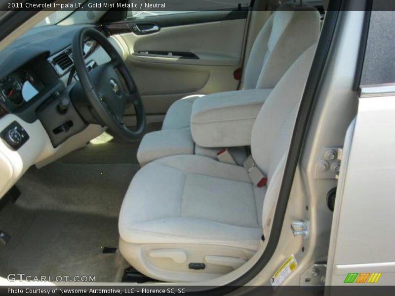 Gold Mist Metallic / Neutral 2011 Chevrolet Impala LT