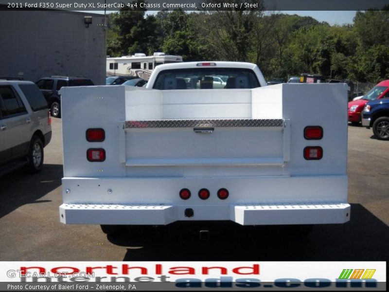 Oxford White / Steel 2011 Ford F350 Super Duty XL SuperCab 4x4 Chassis Commercial