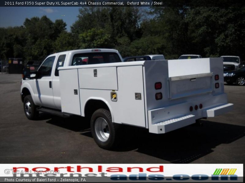 Oxford White / Steel 2011 Ford F350 Super Duty XL SuperCab 4x4 Chassis Commercial