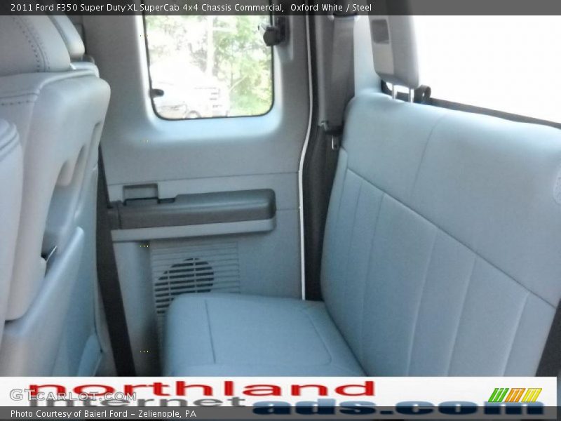 Oxford White / Steel 2011 Ford F350 Super Duty XL SuperCab 4x4 Chassis Commercial