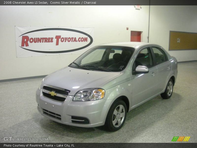 Cosmic Silver Metallic / Charcoal 2008 Chevrolet Aveo LS Sedan