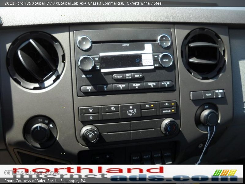 Oxford White / Steel 2011 Ford F350 Super Duty XL SuperCab 4x4 Chassis Commercial