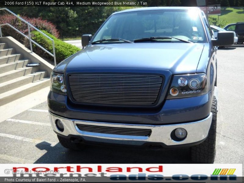 Medium Wedgewood Blue Metallic / Tan 2006 Ford F150 XLT Regular Cab 4x4