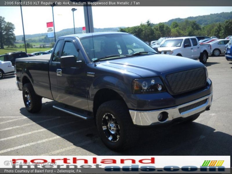 Medium Wedgewood Blue Metallic / Tan 2006 Ford F150 XLT Regular Cab 4x4