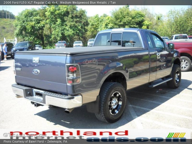 Medium Wedgewood Blue Metallic / Tan 2006 Ford F150 XLT Regular Cab 4x4