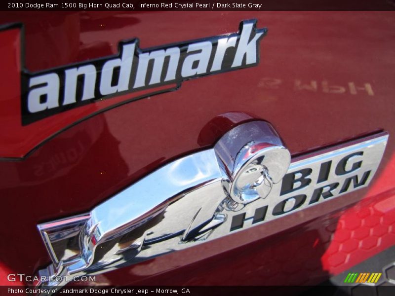 Inferno Red Crystal Pearl / Dark Slate Gray 2010 Dodge Ram 1500 Big Horn Quad Cab