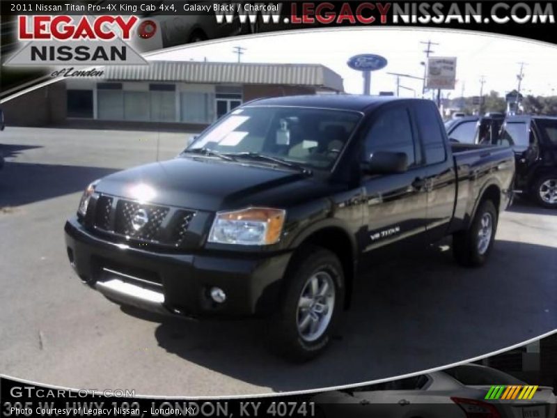 Galaxy Black / Charcoal 2011 Nissan Titan Pro-4X King Cab 4x4